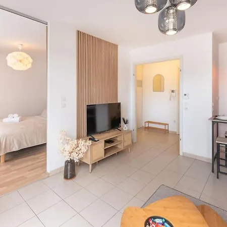 L'excellence-8min Aeroport-terrasse-parking Prive Apartment